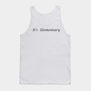 It's Elementary litho blk Tank Top